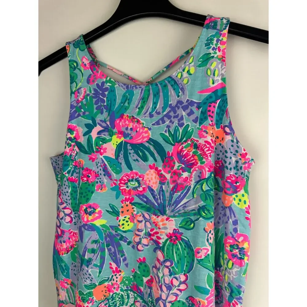 Lilly Pulitzer Kristen Dress Mini Multi-Color Printed Tropical Fruit Small Short - Picture 4 of 12